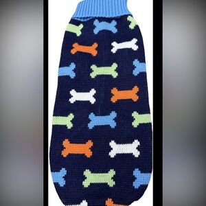 Dog Sweater Dog Bone pattern 3XL NWT
